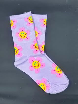 Cute Smiley Flower Ankle Socks